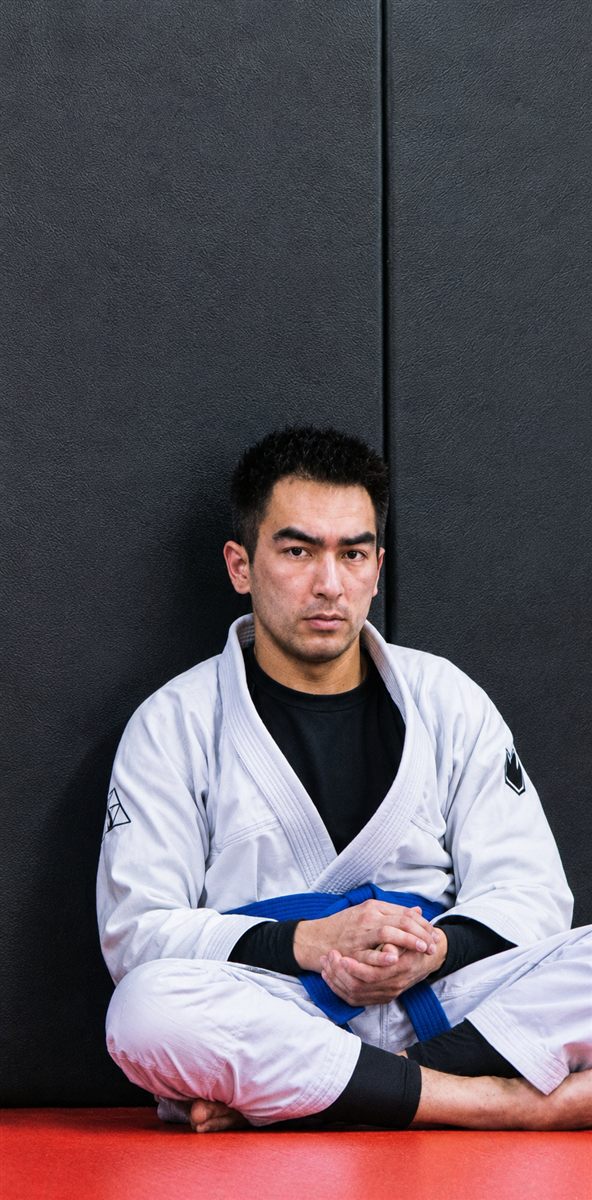 On the mat — Brazilian jiu-jitsu
